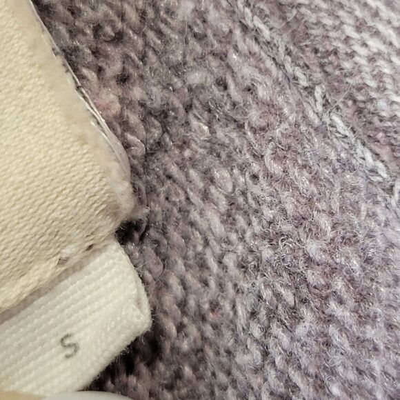 Anthropologie Saturday Sunday Purple Ombre Sweatshirt Smart Mouth Face Small - Picture 7 of 8